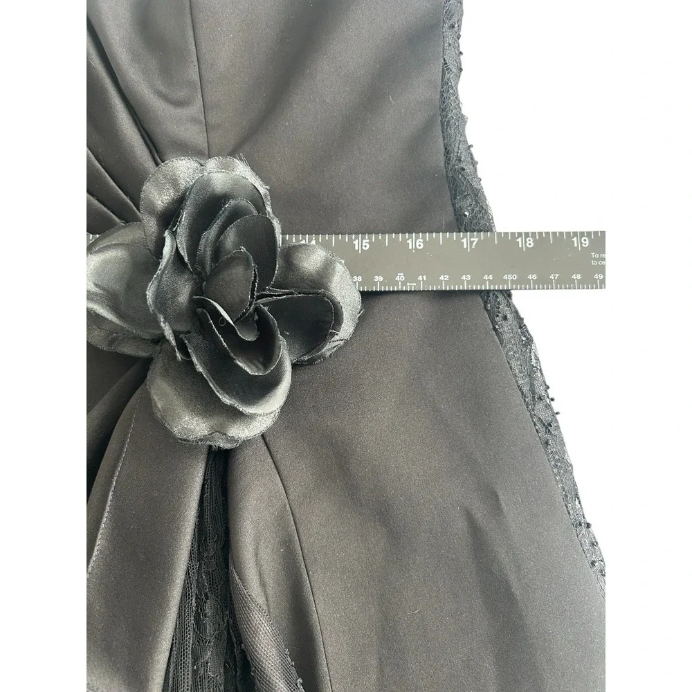 Halloween Play Black Gothic Wedding Evening Dress Pesavento Couture Small Medium - Picture 8 of 14